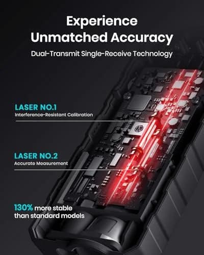 MILESEEY Laser Measure D5 120M 393ft (120m) | Accurate Angle Sensor & Volume Calculation thumbnail 3