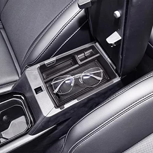 TACOBRO Black Center Console Organizer Tray for Jeep Compass 2022-2025 | Secondary Storage Divider with USB Hole thumbnail 6