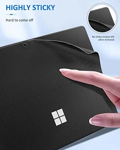 MoKo Tablet Back Skin Stick Decal for Microsoft Surface Pro 12th 2026 | Slim, Water-Resistant, Easy to Apply thumbnail 6