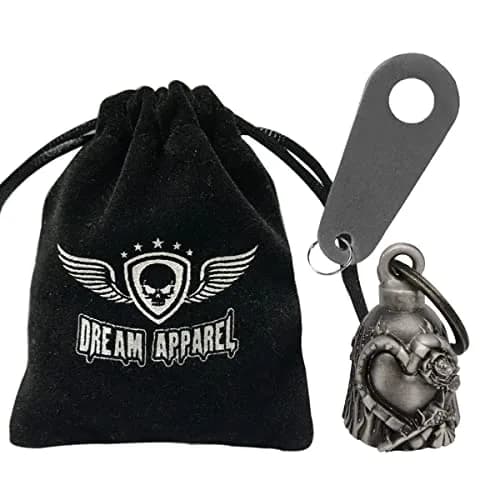 Dream Apparel Guardian Angel Motorcycle Bell | Zinc Alloy, 2.9cm (1.18") Diameter thumbnail 2