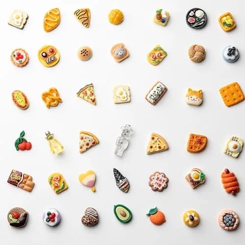 LEEXINLUU Food Cute Slime Charms Set - 80pcs Resin Flatback Assorted Food Charms | DIY Crafts & Decorations thumbnail 4