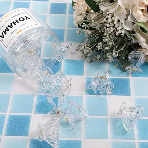 YOHAMA Clear Octopus Claw Clips 10 Count (4cm/1.57 inch) | Secure Hold for Thin to Thick Hair thumbnail 7