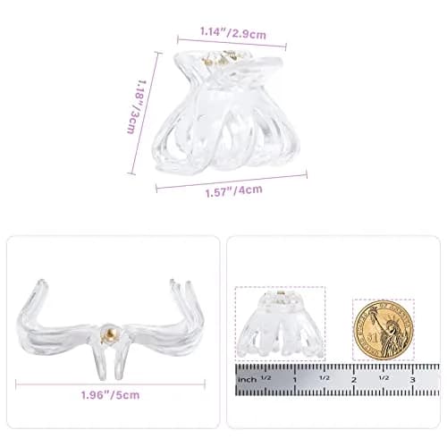 YOHAMA Clear Octopus Claw Clips 10 Count (4cm/1.57 inch) | Secure Hold for Thin to Thick Hair thumbnail 2