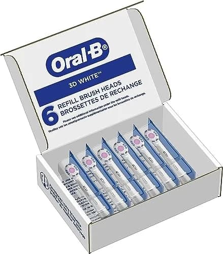 Oral-B 3D White Replacement Brush Heads (6 Count) | Whitens Teeth from Day 1 thumbnail 2