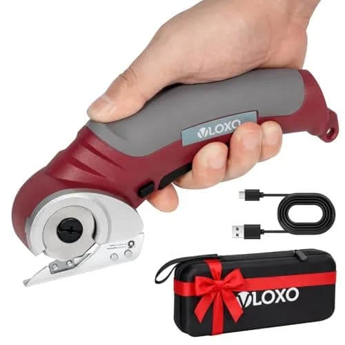 VLOXO Cordless Electric Scissors 4.2V with Safety Lock & Type-C Charging | 240RPM Cutting Speed, 1/4" Capacity thumbnail 1