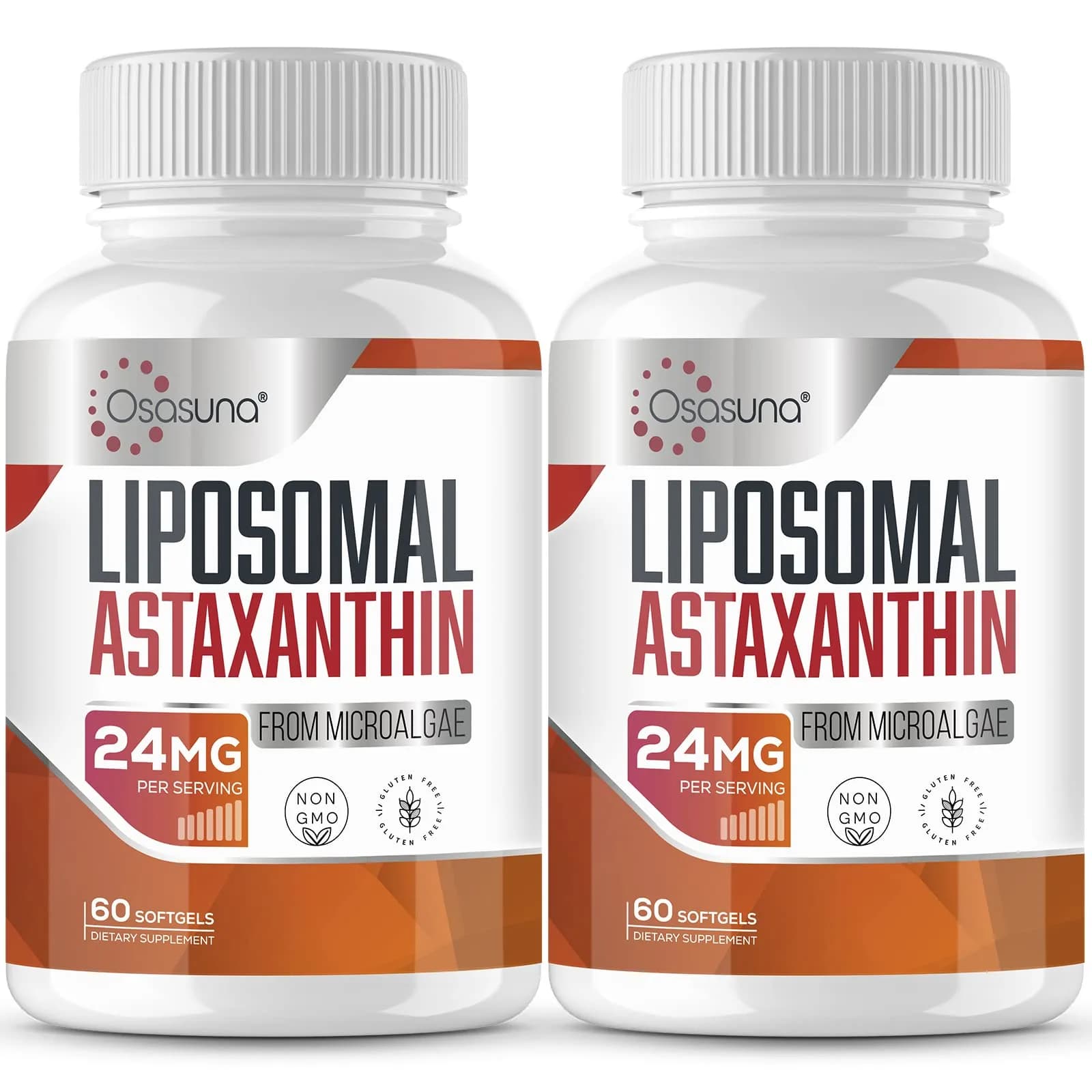 Osasuna Liposomal Astaxanthin Supplement 24MG | Maximum Absorption, Antioxidant Power, Non-GMO & Gluten Free - main product image