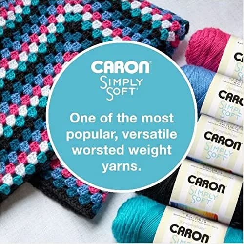 Caron Simply Soft Party Acrylic Yarn 255 g (8.99 oz) 3-Pack | Sparkle Crochet & Knitting Yarn thumbnail 4