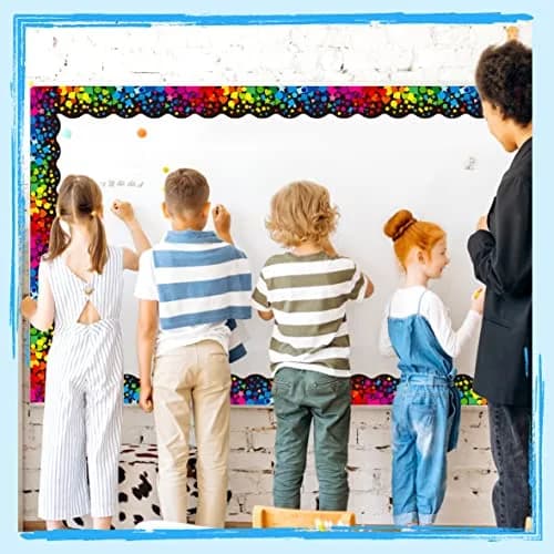 ERKE Scalloped Confetti Bulletin Board Borders 60 ft (18.3 m) | Classroom & Office Decor thumbnail 7