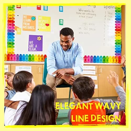 ERKE 60 Feet Crayon Bulletin Board Borders | 18.3m (60 ft) Classroom Trim thumbnail 3
