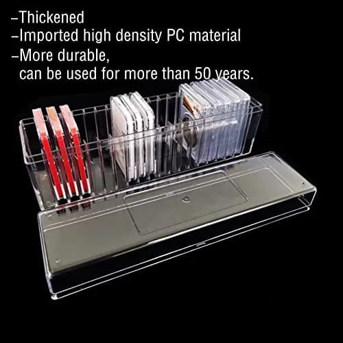 Ettonsun Transparent Coin Slab Storage Box for NGC PCGS PCCB Graded Coin Case | Holds 20 Slabs thumbnail 5