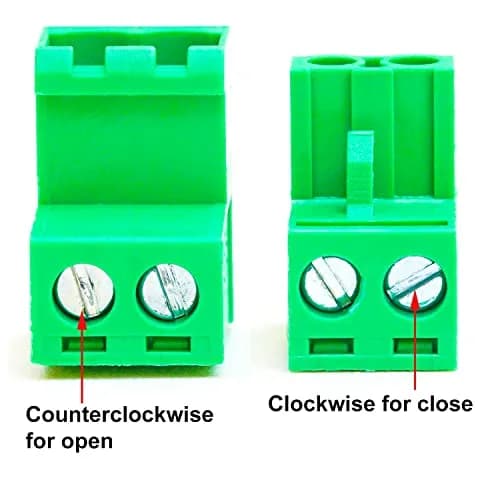 Keszoox 5 Sets 5.08mm Pitch 2-Pin Male & Female PCB Screw Terminal Blocks | No Soldering Required thumbnail 4