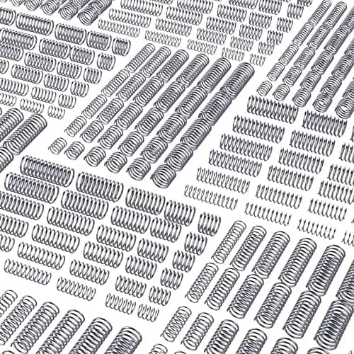 Ninoge 300 Pcs Compression Springs Assortment Kit, Stainless Steel, 30 Sizes Mini Springs Set 0.011"-0.027" Wire Dia | For Home Repairs & Shop Use thumbnail 1