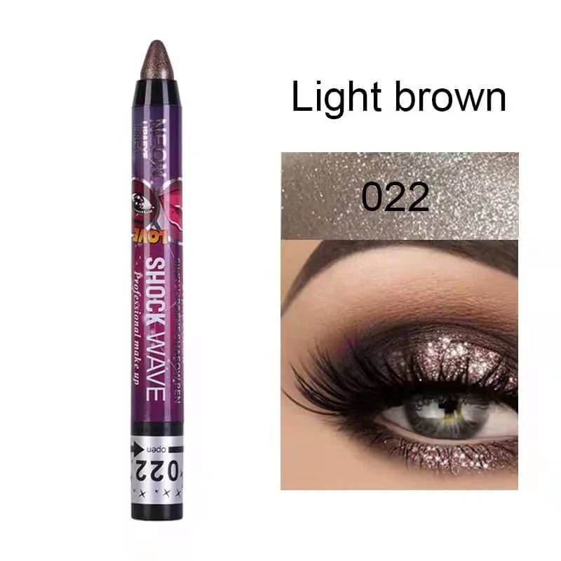 MEICOLY 6 Pcs Eyeshadow Stick Set, Brown Champagne Gold Black Shimmer Crayon | Pro Shiny Bright Starter Rotating Eyeshadow Sticks thumbnail 5