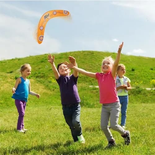 Inborntrait V-Shaped Boomerang 33.4cm (13.15 inch) | Handmade Wooden Outdoor Toy for Ages 10+ thumbnail 2
