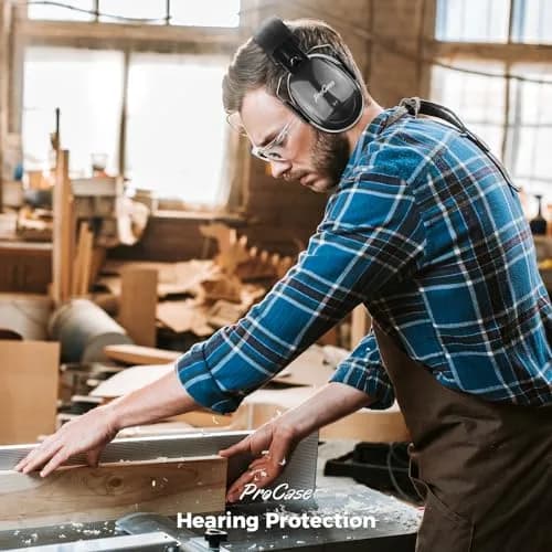 ProCase NRR 32dB Safety Earmuffs, Hearing Protection for Adults & Kids | ANSI Certified Noise Reduction thumbnail 6