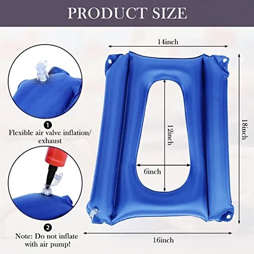 Namalu Blue Body Positioner | Pressure Sore Relief Cushion for Elderly & Bedridden (17.9 x 15.7 inches) thumbnail 2