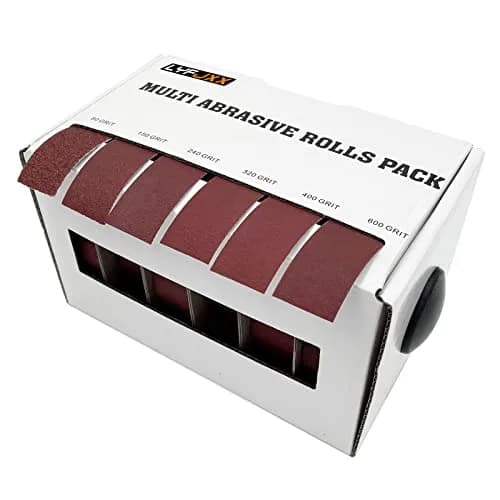 LYFJXX Emery Cloth Roll 25.4mm x 6m (1 inch x 19.68 ft) Assorted Grit Sandpaper | Aluminum Oxide Cloth Backing thumbnail 5