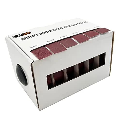 LYFJXX Emery Cloth Roll 25.4mm x 6m (1 inch x 19.68 ft) Assorted Grit Sandpaper | Aluminum Oxide Cloth Backing thumbnail 6