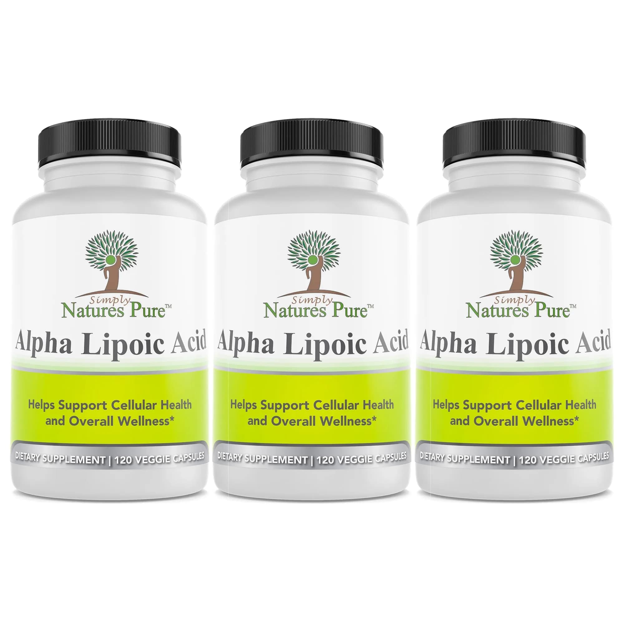 Simply Natures Pure Alpha Lipoic Acid 600mg 360 Veggie Capsules | Antioxidant Supplement