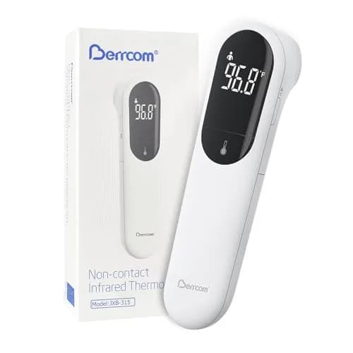 Berrcom Dual Probe No Touch Forehead Thermometer Fever Alarm All Ages | Infrared, 3-5cm, 32-42.9°C thumbnail 1