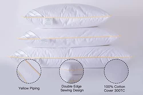 Eastwarmth King Goose Down Feather Pillow 1.5 kg (52.91 oz) | Soft & Supportive for All Sleepers thumbnail 5