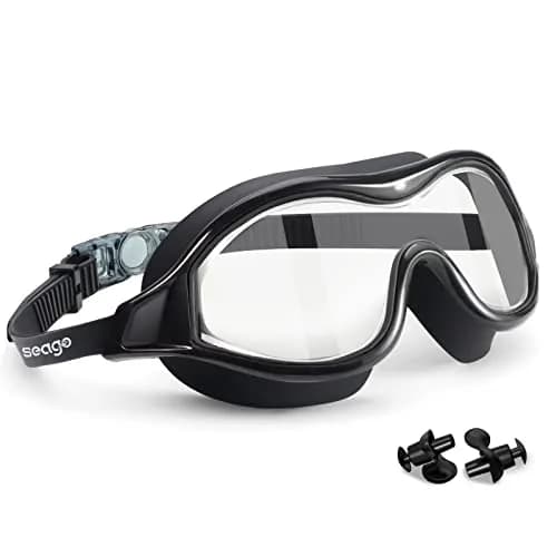 Seago Swim Goggles No Leaking Anti-Fog Swimming Goggles for Adults & Youth | 180° Clear Vision, UV Protection, Waterproof thumbnail 1