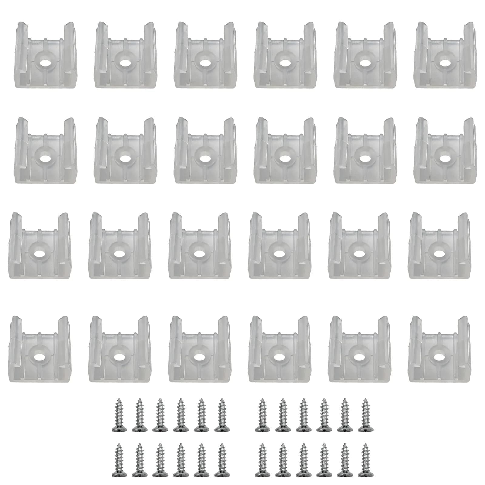 GYGhaoho LED Strip Light Fixing Clips 120 Pcs | Secure 12-14mm Strips with Screws - main product image
