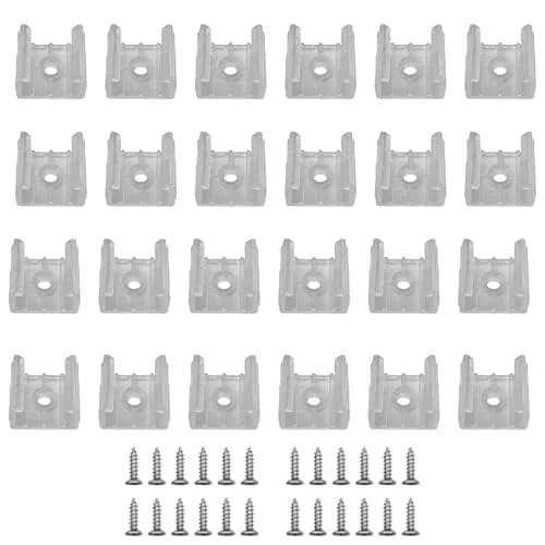 GYGhaoho LED Strip Light Fixing Clips 120 Pcs | Secure 12-14mm Strips with Screws thumbnail 1