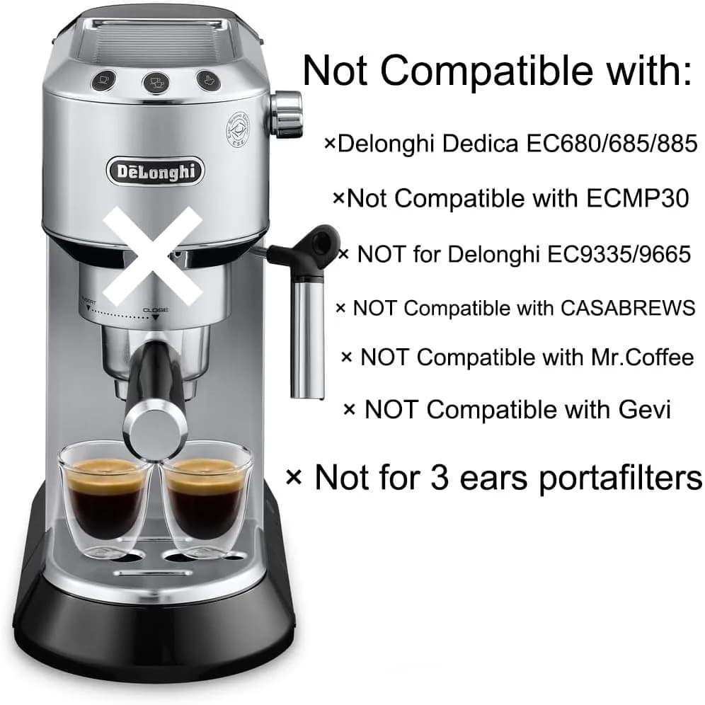 CAPFEI 51mm Bottomless Portafilter 2 Ears for Delonghi ECP3420/BCO430/EC260 | Coffee Filter Accessory thumbnail 5