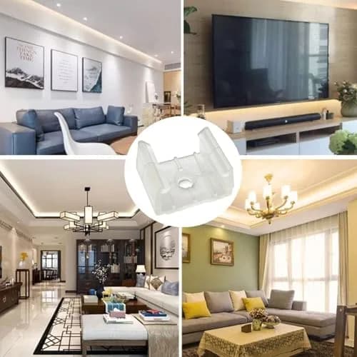 GYGhaoho LED Strip Light Clips 120 Pcs with Screws | Fits 14-17mm Strips thumbnail 7