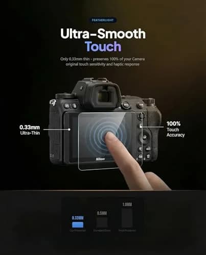 iDaPro Tempered Glass Screen Protector for Nikon D7200/D7100 LCD & Top Screen | 9H Hardness, Anti-Glare, Bubble-Free Installation Kit thumbnail 7