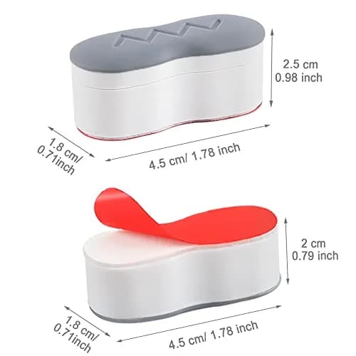 Maylanny Toilet Seat Bumpers - Universal Buffer with 2 Heights | Cushion & Noise Reduction thumbnail 3