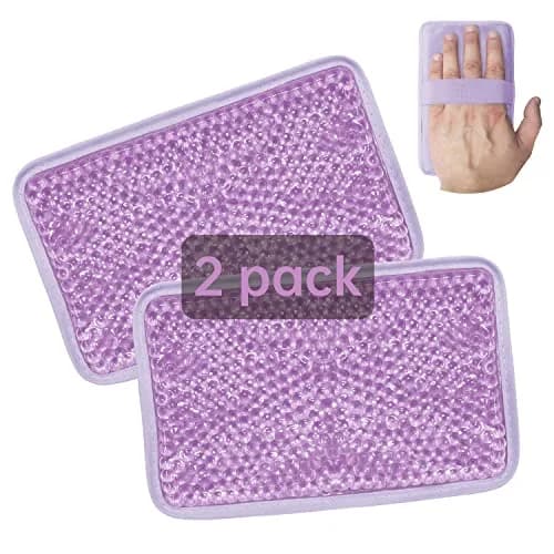 ZNÖCUETÖD Gel Ice Pack with Strap - 2 Pack Reusable Hot Cold Pack, 173g (6.1 oz) Each | Fast Pain Relief for Injuries thumbnail 1