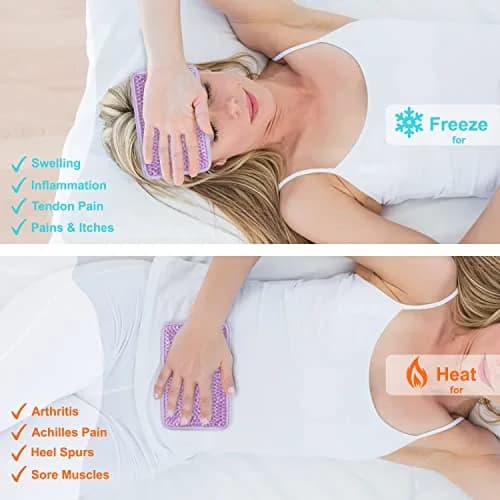 ZNÖCUETÖD Gel Ice Pack with Strap - 2 Pack Reusable Hot Cold Pack, 173g (6.1 oz) Each | Fast Pain Relief for Injuries thumbnail 2