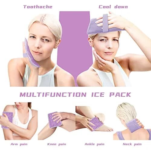 ZNÖCUETÖD Gel Ice Pack for Injuries 1 Pack | Reusable Hot Cold Therapy with Strap thumbnail 3