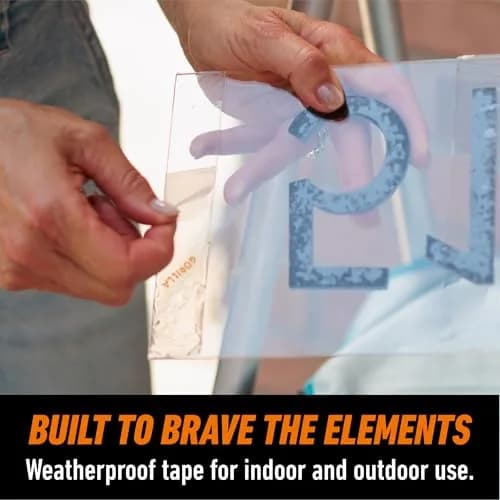 GORILLA Invisible Hold Mounting Tape 1" x 150" Clear 2-Pack | Strong Permanent Bond for Indoor/Outdoor Use thumbnail 5
