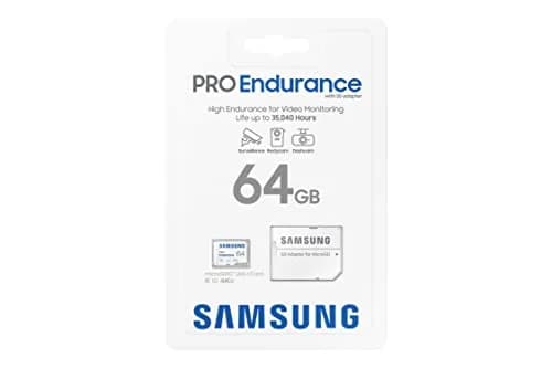 Samsung PRO Endurance 64GB microSDXC Memory Card with Adapter | Built for 35,040 Hours Recording thumbnail 3