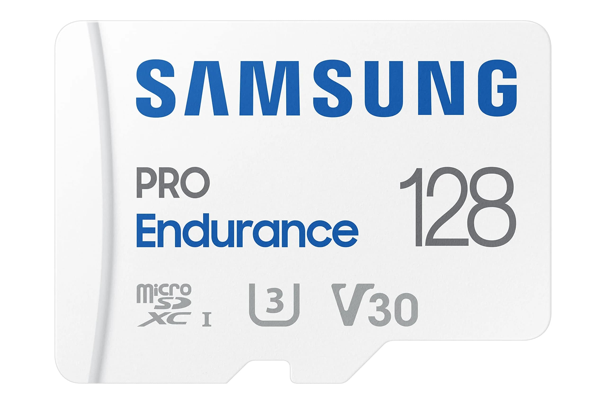 Samsung PRO Endurance 128GB microSDXC Memory Card with Adapter | 100MB/s Read Speed - main product image