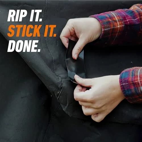 GORILLA All Weather Duct Tape, Black, 1.88 in x 75 ft (2-Pack) | Waterproof & UV Resistant for Outdoor Repairs thumbnail 4