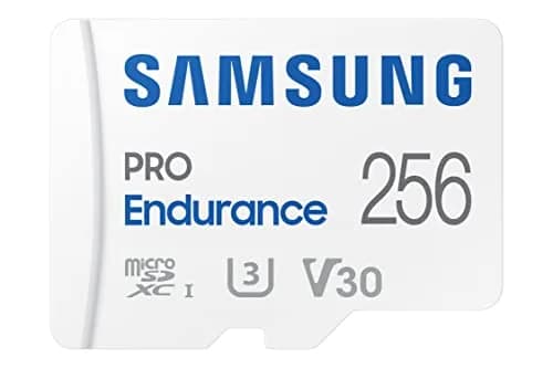 Samsung PRO Endurance 256GB microSDXC Memory Card with Adapter | 140K Hours Recording thumbnail 1