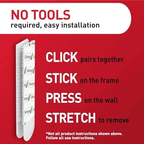 Command 20 lb XL Heavyweight Picture Hanging Strips (10 Pairs, 20 Strips) | Damage-Free Hangers for Frames thumbnail 6