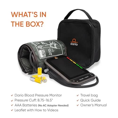 Dario Gen-2 Blood Pressure Monitor with Smart App & Carry Case | FDA-Cleared, Bluetooth Connectivity thumbnail 4