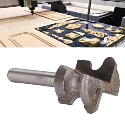 Walfront Finger Pull Bit 1/4in Round Shank Carbide Center Point Drill Bit for Drawer Pull Router Slotting in Cork Wood Hardwood Veneer Keyholes | Accurate Positioning thumbnail 7