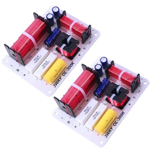 AICARS 3 Way Crossover Speaker Frequency Divider 180W (11.5 x 8.5 x 3.2cm) | HiFi Audio Crossover for Home & Car thumbnail 1