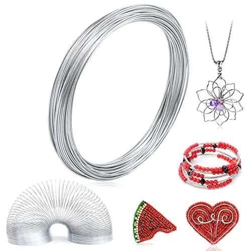 Cruzix 18 Gauge Aluminum Craft Wire 1mm (52.5 Ft / 16m) Silver | Bendable & Tarnish Resistant for Jewelry Making thumbnail 1