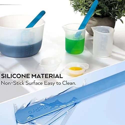 Nicpro Large Silicone Resin Measuring Cups Tool Kit 600ml & 100ml | Reusable Epoxy Resin Mixing Tools for Jewelry Making thumbnail 5