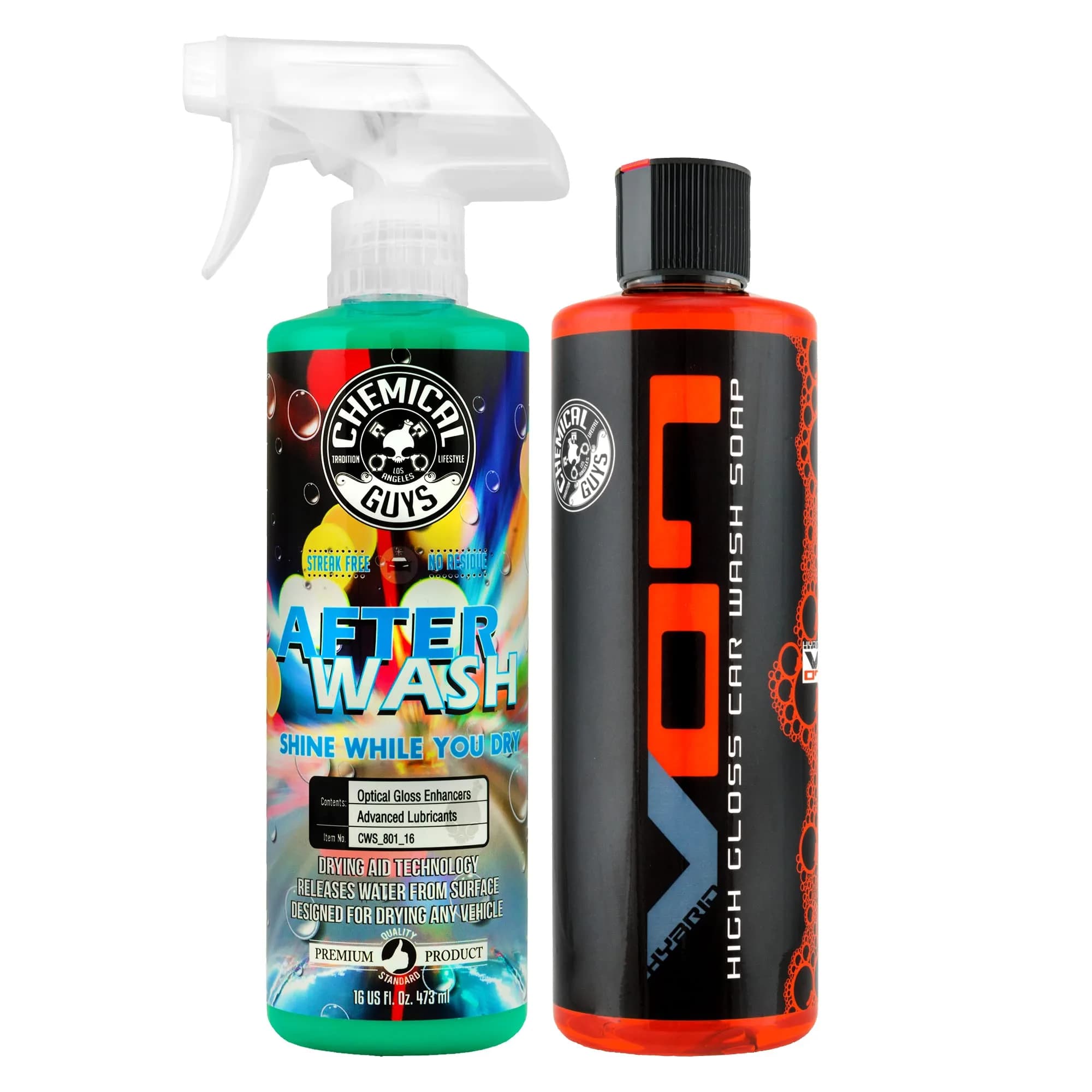 Chemical Guys Hybrid V7 Car Wash Soap & Mitt 473ml (16 oz) | High Gloss Foaming Formula — 16 oz