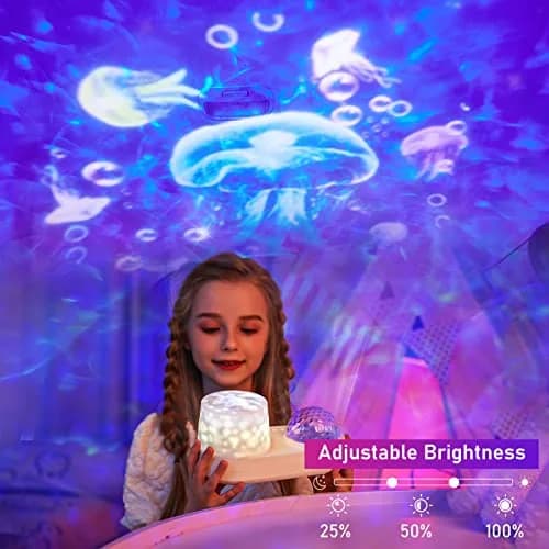 STARS LAMP Ocean Night Light Projector 20.3cm (8 inch) | Creates Relaxing Sea-Like Environment thumbnail 3