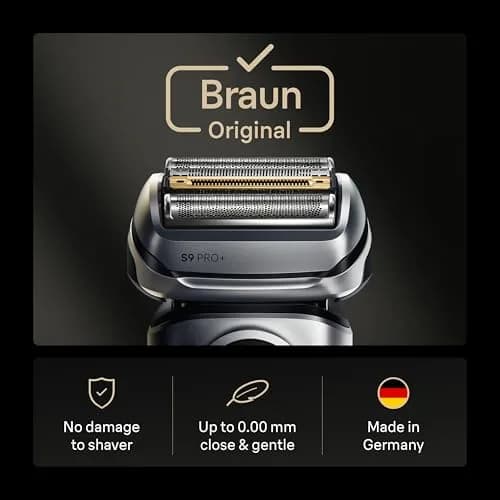 Braun Series 9 Men's Electric Shaver Head Replacement Blade Silver | Compatible with Series 9 Pro thumbnail 2