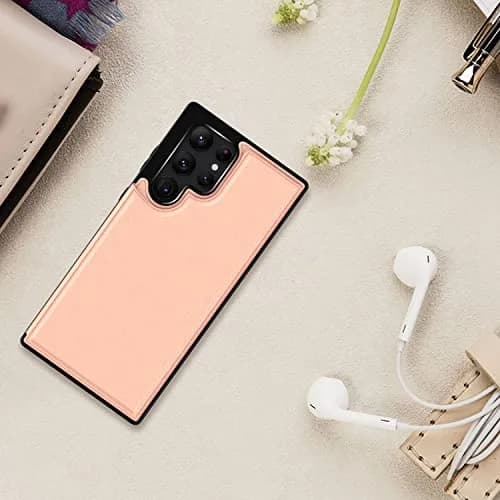 LETO Luxury Flip Folio Leather Wallet Case for Samsung Galaxy S22 Ultra 6.8" (17.3cm) | Protective Phone Case with Card Slots & Kickstand thumbnail 7